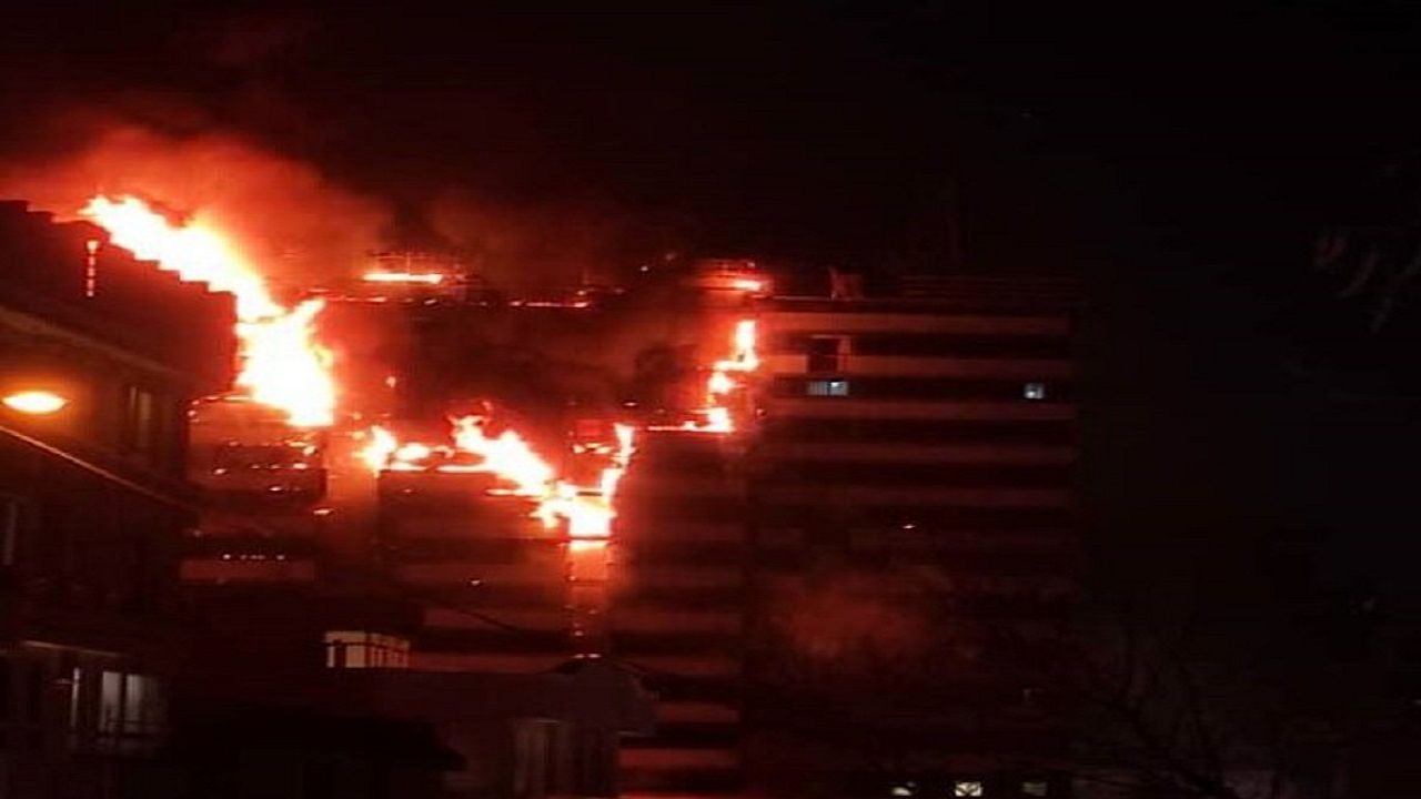 آتش سوزی در ییمارستان گاندی