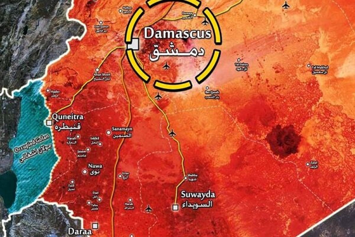 صدای انفجار در آسمان دمشق / فوری