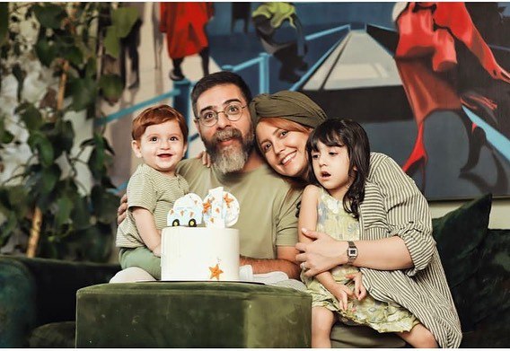 عکس زیبای خانوادگی شبنم قربانی برنده سیمرغ جشنواره فجر
