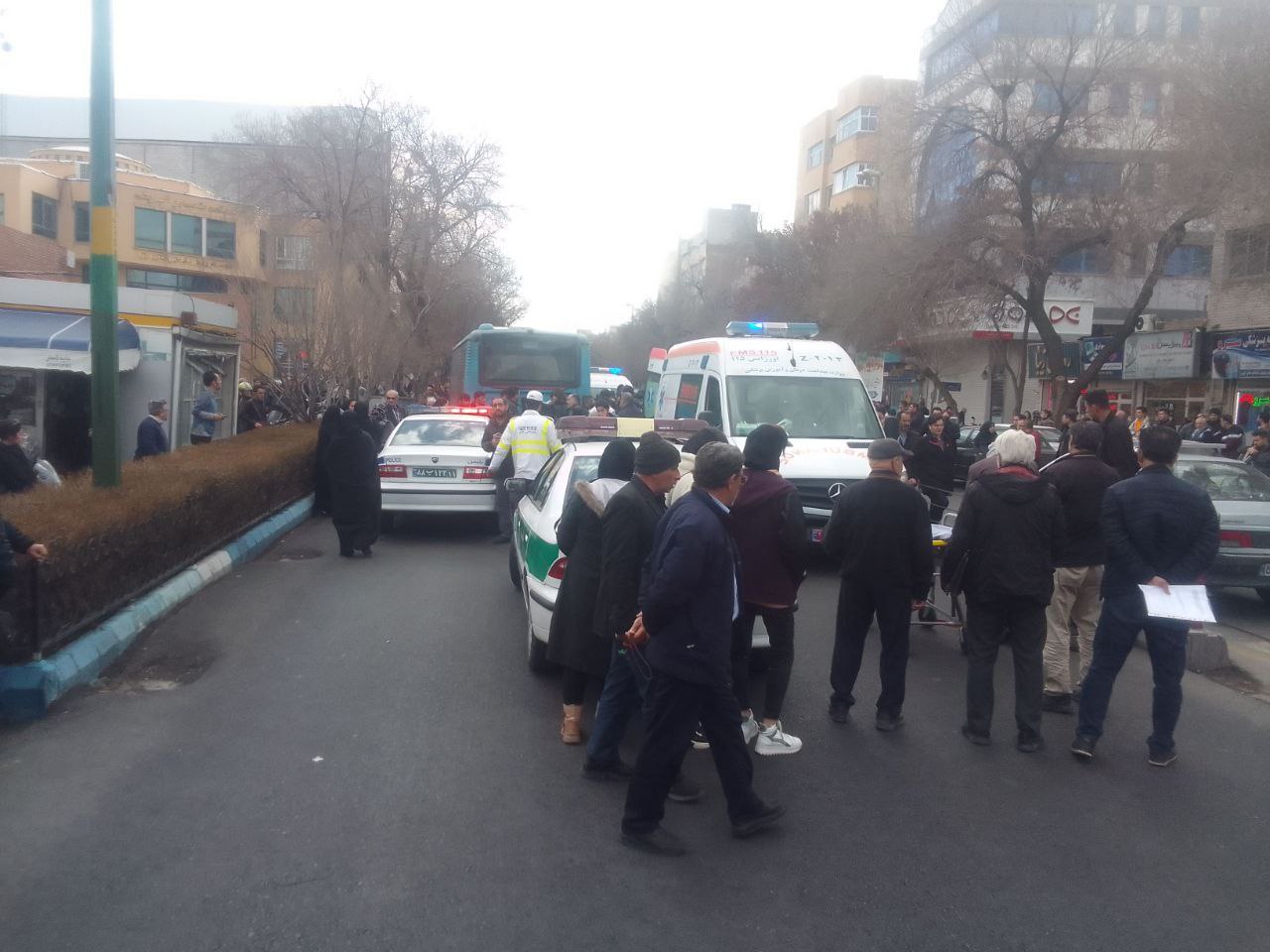 کشته شدن یک عابر پیاده در برخورد با اتوبوس در تبریز