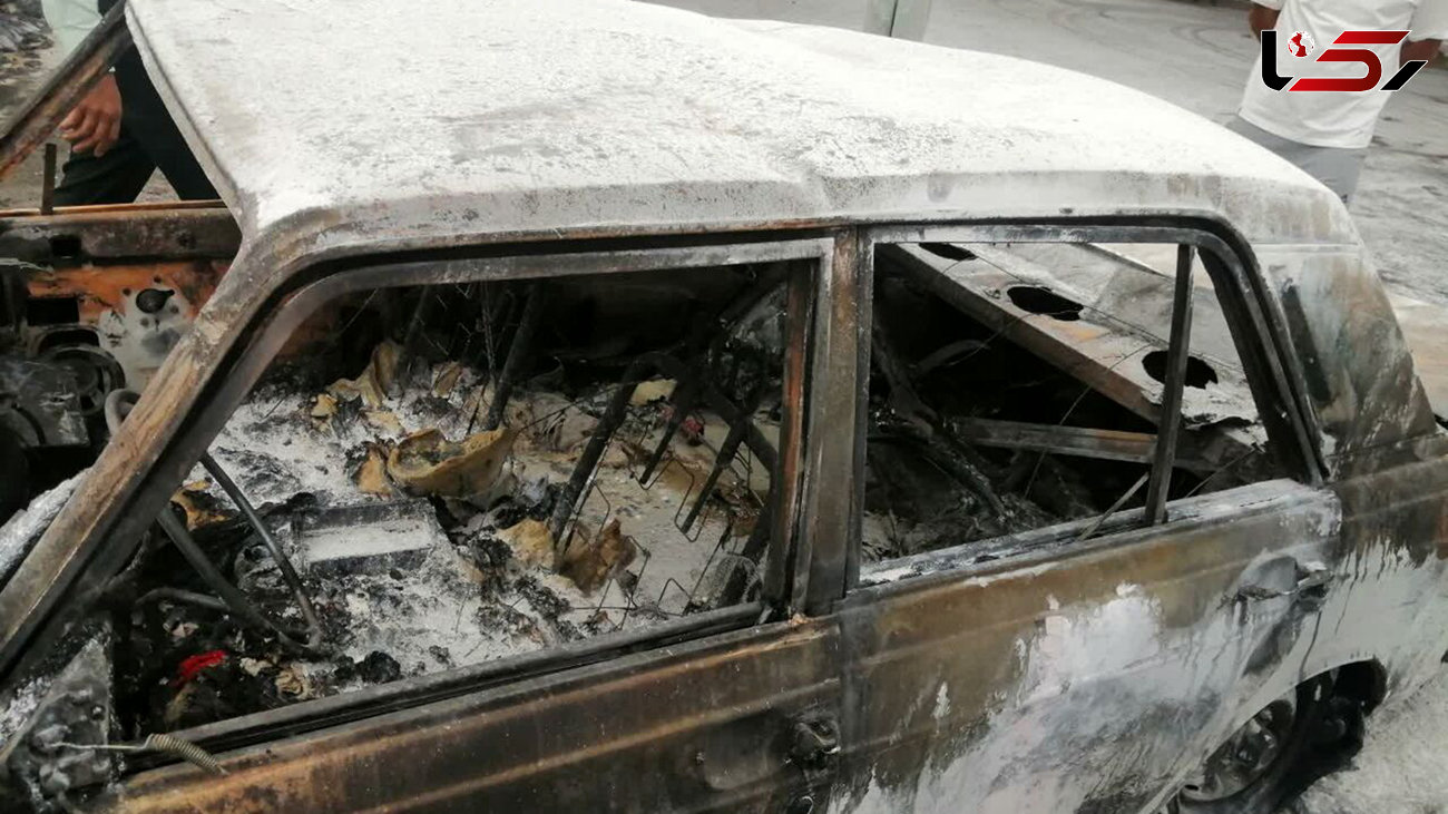 زنده زنده سوختن 3 مرد در تصادف 2 خودروی سوخت در کرمان