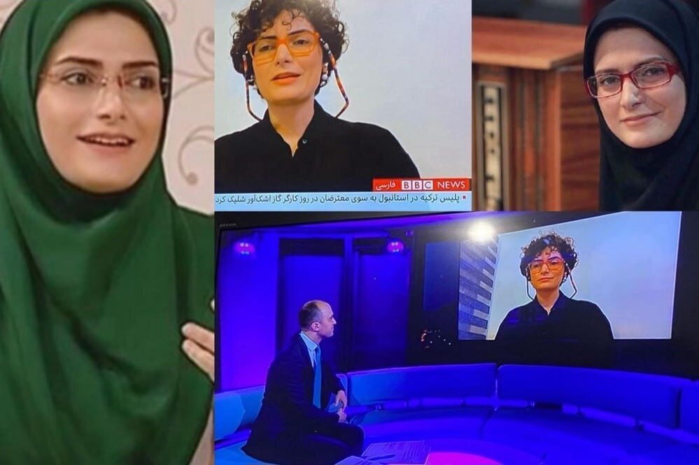 حضور بدون حجاب مجری زن سابق صدا و سیما در بی بی سی