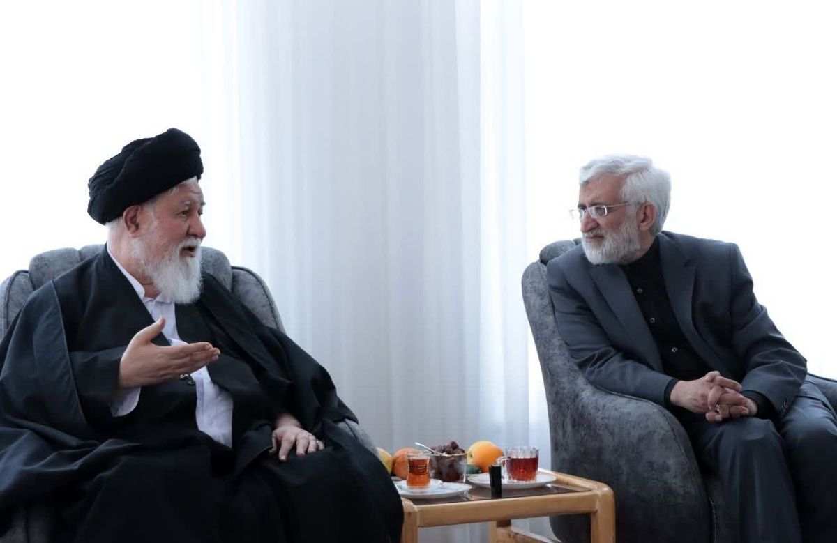 سعید جلیلی در خانه شهید رئیسی
