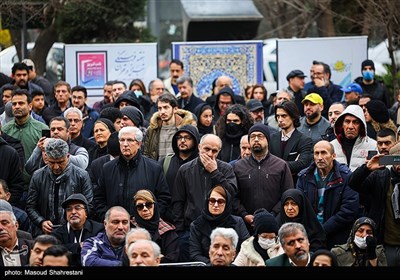 مراسم تشییع پیکر منوچهر والی‌زاده