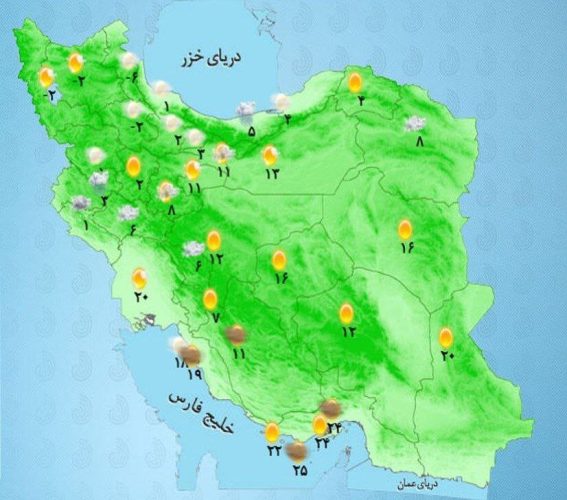 نقشه هواشناسی