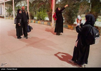 عبور شبانه زائران اربعین حسینی از مرز خسروی